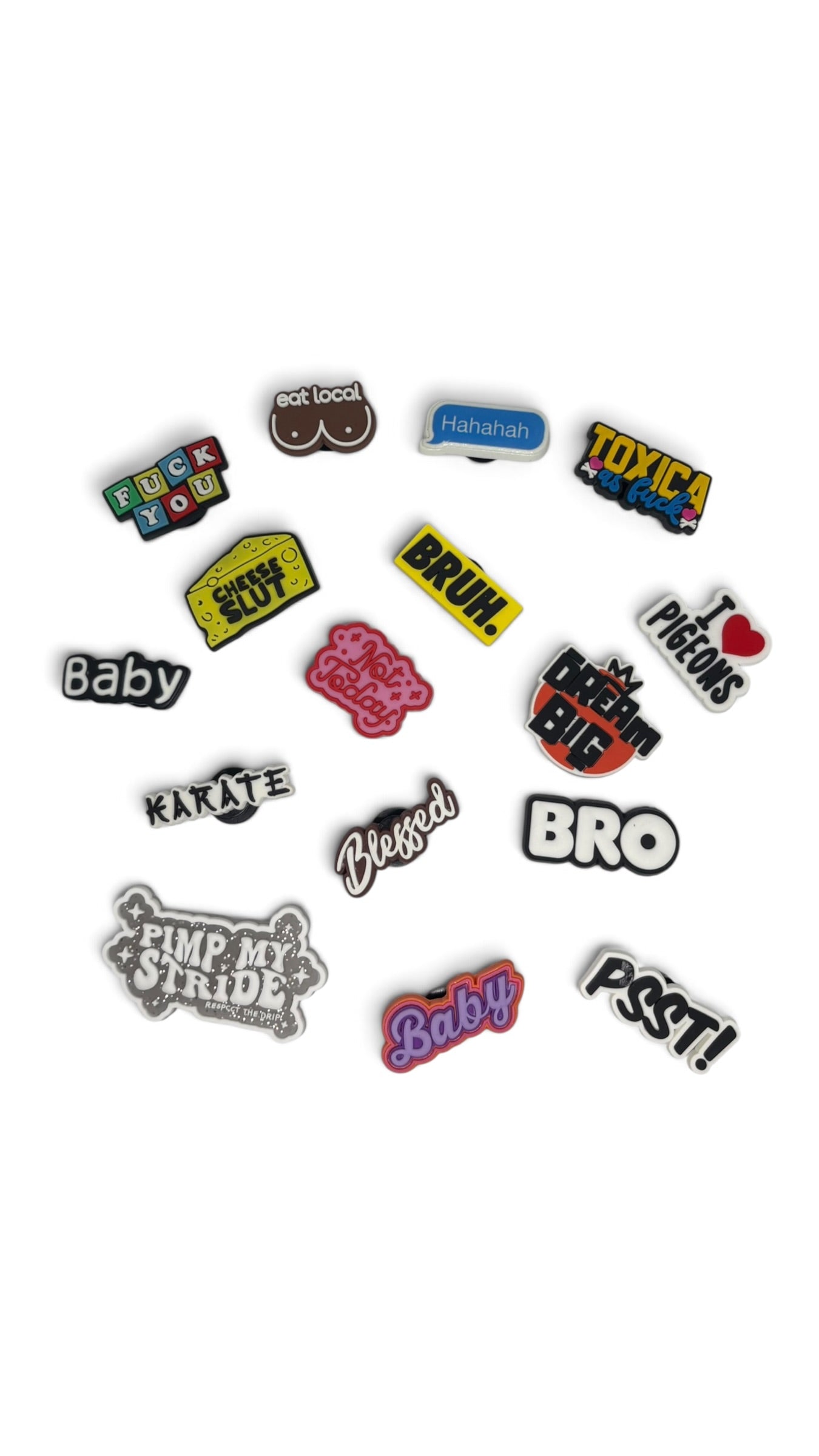 Pin’s pvc Mots, phrases, expressions