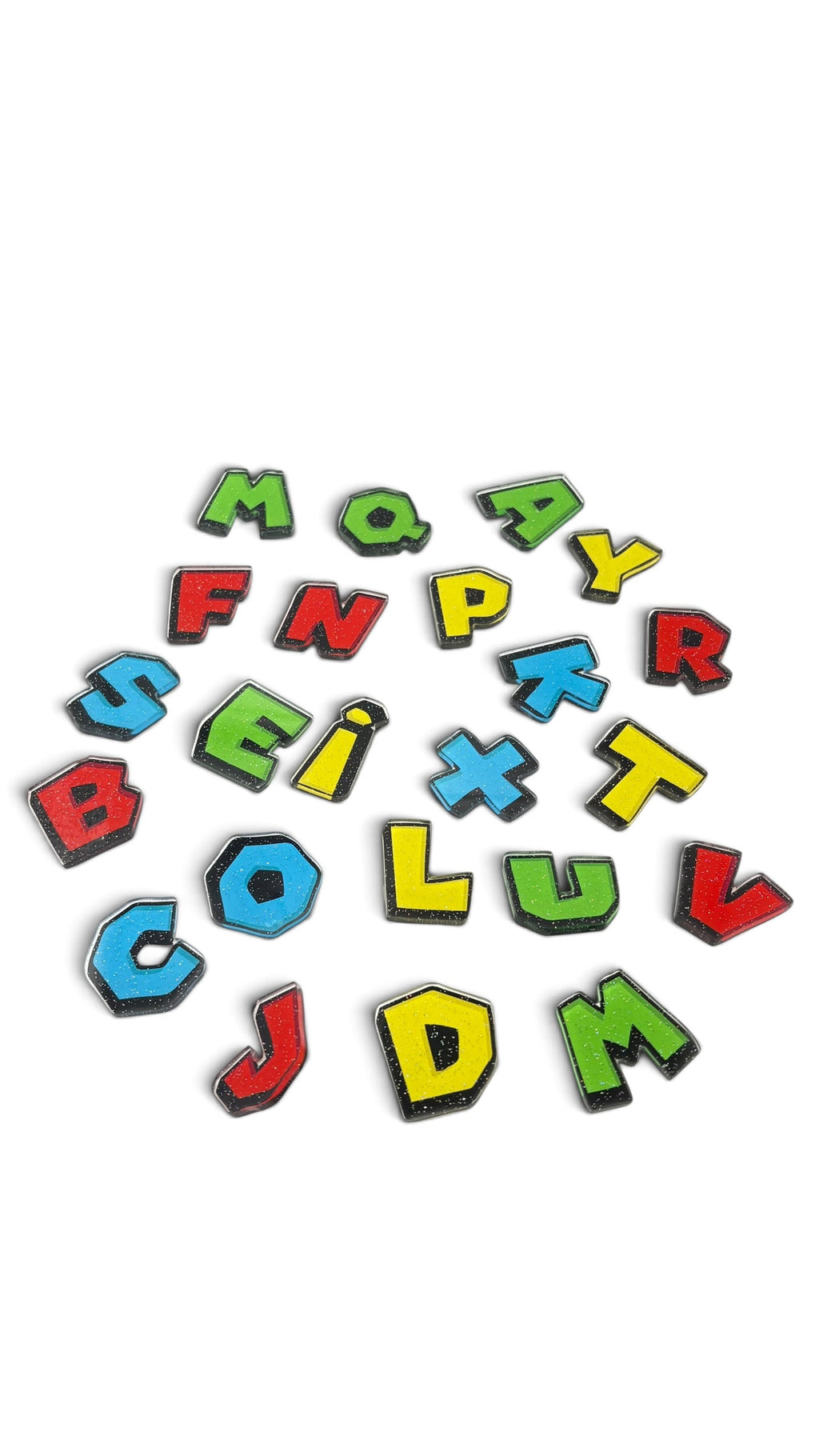 Lettres typographie Mario
