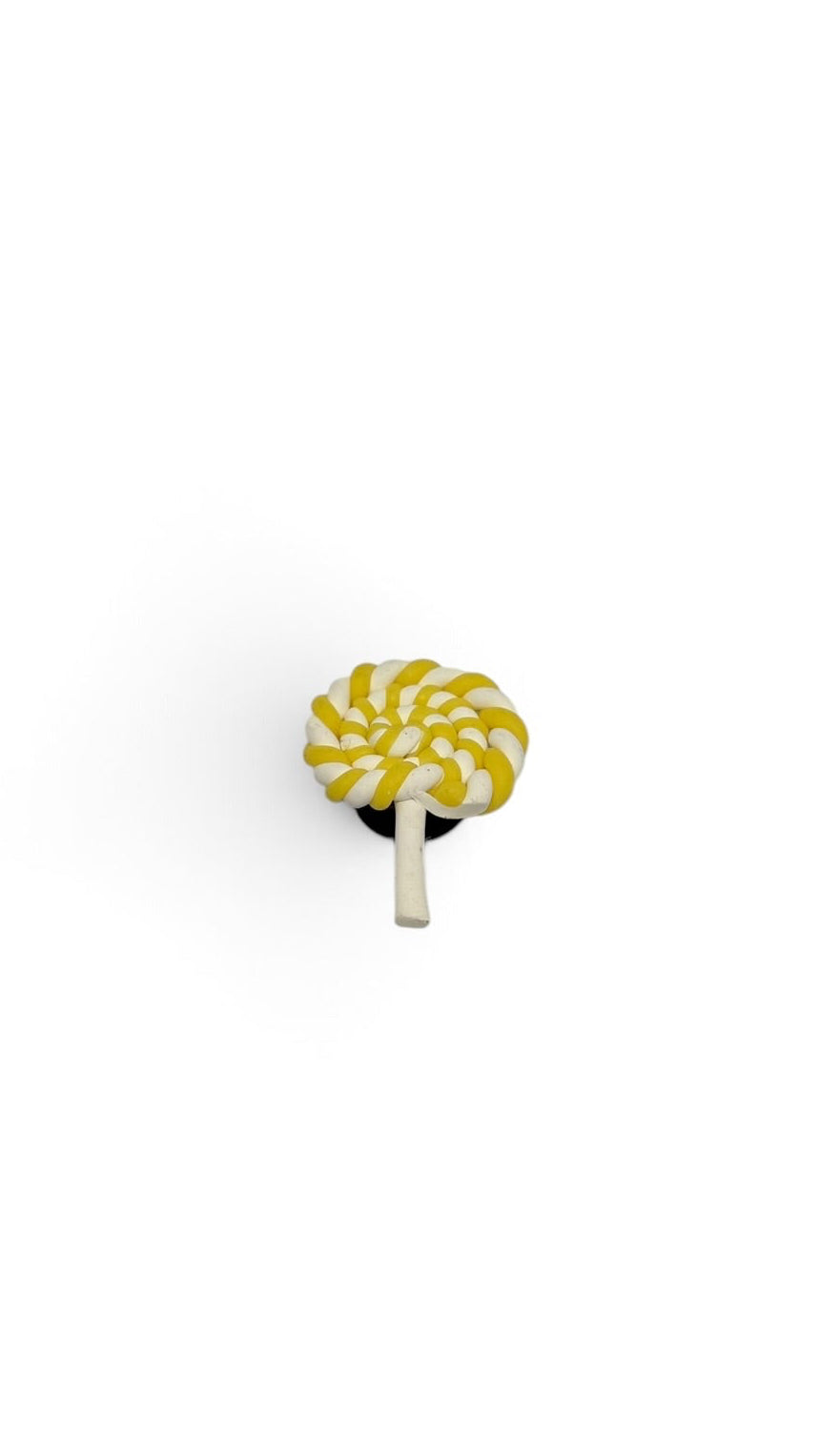 Sucette tressée jaune