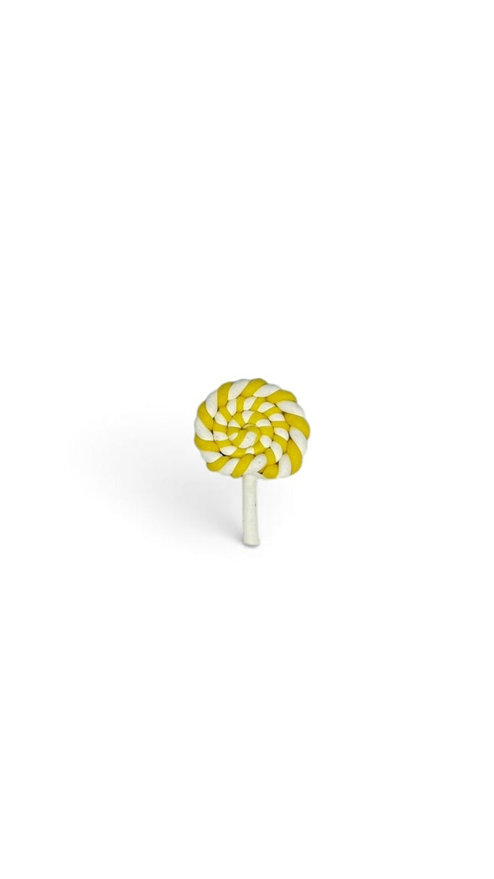 Sucette tressée jaune
